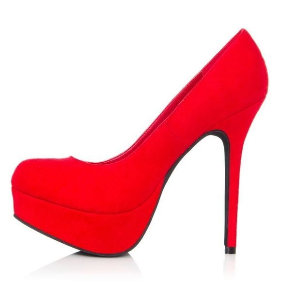 🔥 Mix & Match 2/$40 🔥 JustFab Red "Alex" Heel - Picture 3 of 11